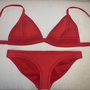 Red Triangle bathing suit
